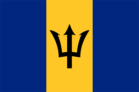 Barbados flagg
