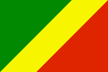 Kongo-Brazzavilles flagg