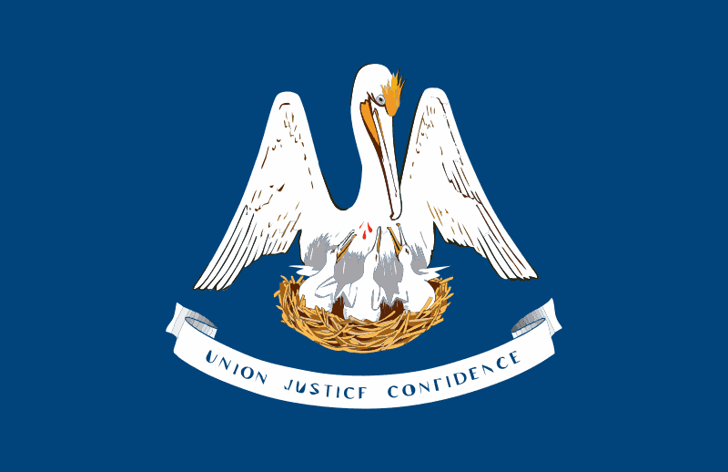 Louisianas flagg